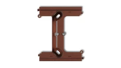 DECO Moduł rozszerzający puszkę natynkową pojedynczą, składaną do ramek wielokrotnych DECO brązowy metalik 9DPU-2