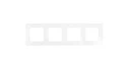 NILOE Ramka poczwórna biała 665004