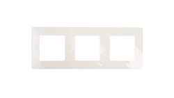 NILOE Ramka potrójna kremowa 665013