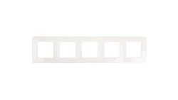 NILOE Ramka pięciokrotna kremowy tworzywo Poziomy i pionowy pięciokrotna 665015