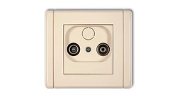 FLEXI Gniazdo antenowe RTV końcowe 2dB beżowy 1FG2K