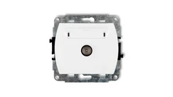 TREND Gniazdo antenowe pojedyncze TV biały GTV-1