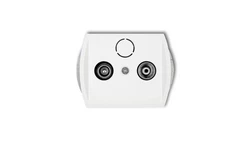 TREND Gniazdo antenowe RTV końcowe 2dB biały G2K