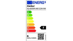 Żarówka LED E27 IQ-LEDDIM A60 5,5W-NW 500lm 4000K barwa neutralna ściemnialna 27283