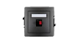 DECO Gniazdo głośnikowe pojedyncze grafitowy 11DGG-1