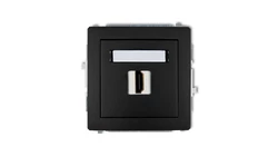 DECO Gniazdo pojedyncze HDMI czarny mat 12DHDMI-3 /3szt./