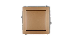 DECO Łącznik jednobiegunowy złoty metalik 8DWP-1