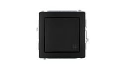 DECO Łącznik krzyżowy czarny mat 12DWP-6