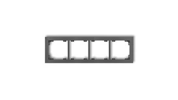 DECO Ramka poczwórna grafitowy 11DR-4