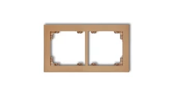 DECO Ramka podwójna złoty metalik 8DR-2