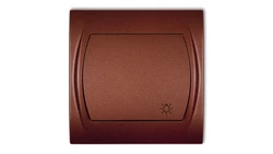 LOGO Przycisk /światło/ brązowy metalik 9LWP-5