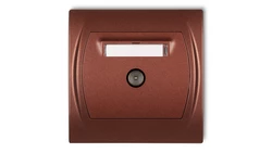 LOGO Gniazdo antenowe TV pojedyncze brĄzowy metalik 9LGTV-1