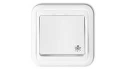 LIZA Przycisk /światło/ podświetlany biały WPT-5L