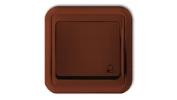 LIZA Przycisk /dzwonek/ podświetlany brązowy 4WPT-4L
