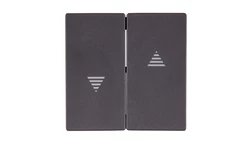 Merten System M Klawisz podwójny łącznika żaluzjowego z z symbolem /strzałka/ antracytMTN435514