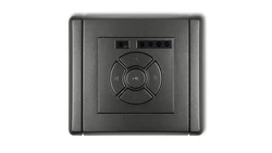 FLEXI Elektroniczny sterownik roletowy (przycisk centralny/dodatkowy) grafitowy 11FSR-6