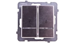 SONATA Łącznik żaluzjowy z podświetleniem stal inoxŁP-7RMS/m/37