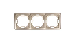 Simon Basic Standard Ramka potrójna uniwersalna satynowa BMR3/29
