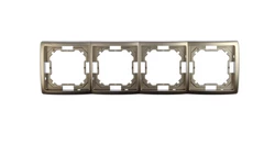 Simon Basic Standard Ramka poczwórna uniwersalna satynowa BMR4/29