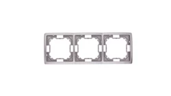 Simon Basic Standard Ramka potrójna uniwersalna stal inox BMR3/21