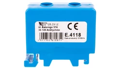 Złączka szynowa 1x50mm2 niebieska E.4118/CU