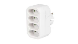 Rozgałęźnik wtyczkowy 4-gniazda b/u Euro R-4