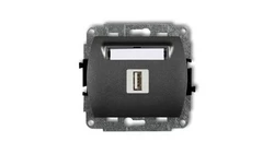 TREND Gniazdo pojedyncze USB-AA 3.0 grafitowy 11GUSB-5