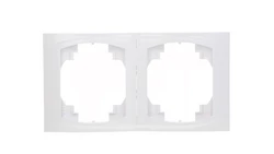 LOGO Ramka pionowa podwójna biały LRV-2