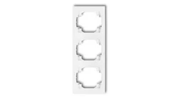 LOGO Ramka pionowa potrójna biały LRV-3