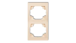 LOGO Ramka pionowa podwójna beżowy 1LRV-2