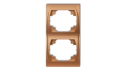 LOGO Ramka pionowa podwójna złoty metalik 8LRV-2