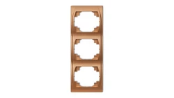 LOGO Ramka pionowa potrójna złoty metalik 8LRV-3