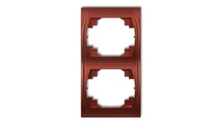 LOGO Ramka pionowa podwójna brązowy metalik 9LRV-2