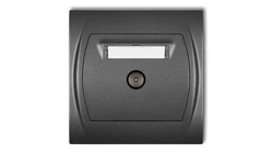 LOGO Gniazdo antenowe TV pojedyncze grafitowy 11LGTV-1