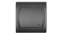 LOGO Przycisk /światło/ podświetlany grafitowy 11LWP-5L