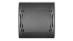 LOGO Przycisk jednobiegunowy (jeden klawisz, bez piktogramu) grafitowy 11LWP-4.1
