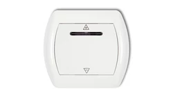 TREND Sterownik roletowy sterowany dotykiem i dowolnym pilotem biały SR-1