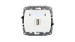 TREND Gniazdo pojedyncze USB-AA biały GUSB-1