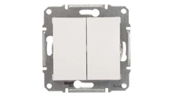 Sedna Łącznik schodowy podwójny 10AX biały IP20 SDN0600121