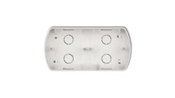 TREND Puszka montażowa pozioma podwójna biały PTH-2