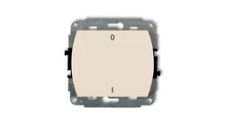 TREND Łącznik dwubiegunowy podświetlany beżowy 1WP-9L