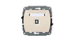 TREND Gniazdo pojedyncze USB-AB beżowy 1GUSB-3