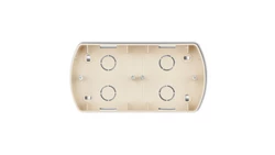 TREND Puszka montażowa pozioma podwójna beżowy 1PTH-2