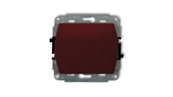 TREND Łącznik jednobiegunowy podświetlany brązowy 4WP-1L