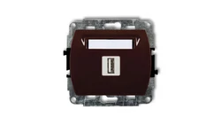 TREND Gniazdo pojedyncze USB-AA brązowy 4GUSB-1