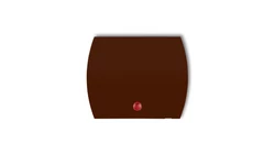 Klawisz z oczkiem do łączników serii TREND i LOGO brązowy 4KZO