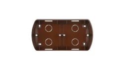 TREND Puszka montażowa pozioma podwójna brązowy 4PTH-2