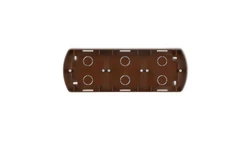 TREND Puszka montażowa pozioma potrójna brązowy 4PTH-3