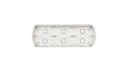 TREND Puszka montażowa pozioma potrójna srebrny 5PTH-3