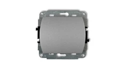 TREND Łącznik jednobiegunowy podświetlany srebrny metalik 7WP-1L